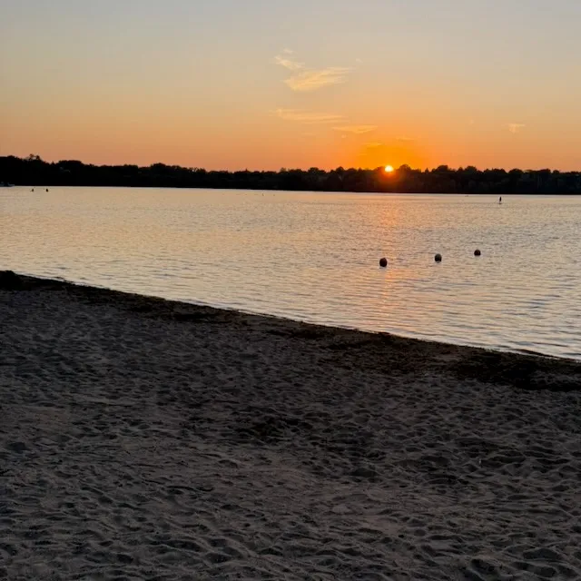 Sunset over Lake M